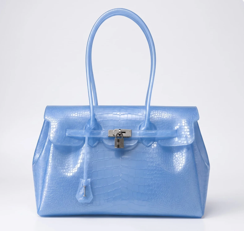 (NEW) Sac Jelly Croco – Azure