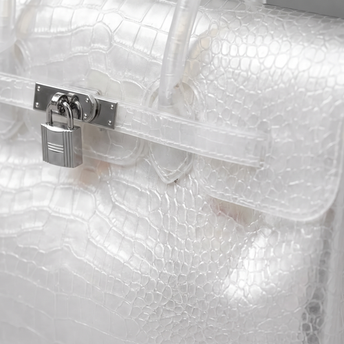 (NEW) Sac Jelly Croco – Ivory